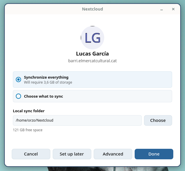 Nextcloud Files synchronization